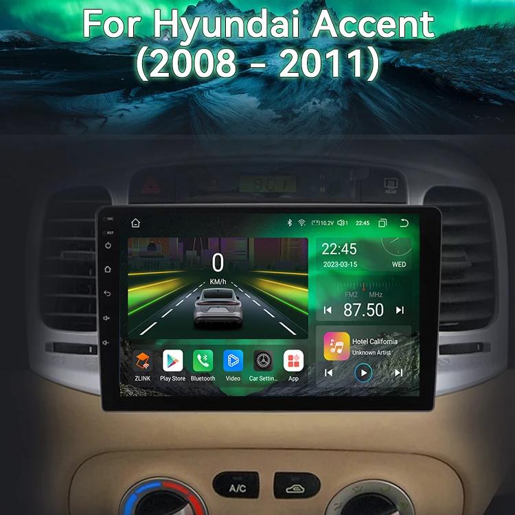 Android Car Radio For Hyundai Accent 2008 2009 2010 2011 Multimedia Player GPS Navigation Carplay QLED Touch Screen Auto Stereo