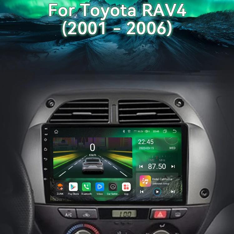 Android Car Radio For Toyota RAV4 Rav 4 2001 2002 2003 2004 2005 2006 Multimedia Player Carplay QLED Touch Screen Auto Stereo